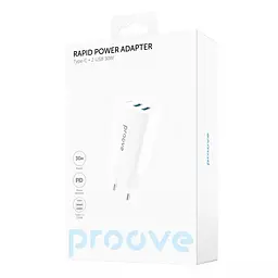 Зарядний пристрій швидкий Proove Rapid 30 W (2 USB + Type-C) - мініатюра 3