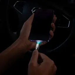 Кабель Baseus Glimmer Series Fast Charging USB-C to Lightning 20w 1m Black (CADH000001) [113822] - мініатюра 8