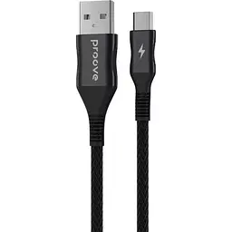 Кабель Proove Braided Scout USB-A to Micro USB 2.4A 1m Black (CCBS20001301) [130725] - мініатюра 2