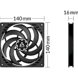 Вентилятор Arctic P14 SLIM PWM PST (ACFAN00268A) - мініатюра 4