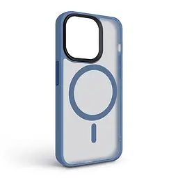 Чехол для Apple iPhone 14 Pro, Uniq MagCase, голубой, противоударный, панель-накладка с MagSafe, ударопрочный TPU+PC, с магнитом MagSafe, поддержка полноценной беспроводной зарядки, ArmorStandart (ARM75337) - мініатюра 2