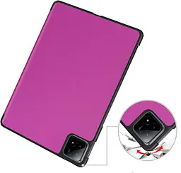 Чохол-книжка BeCover Smart Case для Xiaomi Pad 6S Pro 12.4 Пурпуровий (711086) - мініатюра 4