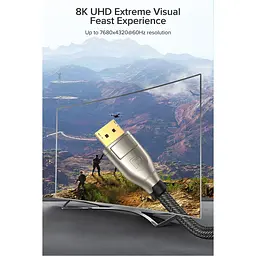 Кабель Ugreen DP112 DisplayPort - DisplayPort V1.4 2m Black (60843) [139096] - мініатюра 9
