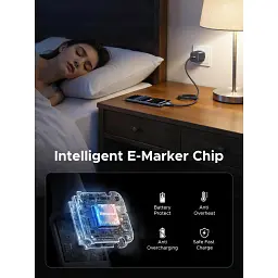 Дата кабель USB-C to USB-C 1.0m 240W 480Mbps braided black Ugreen (85973) - мініатюра 6