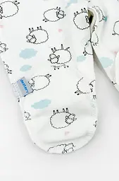Чоловічок для новонароджених Cute Lambs зі швами назовні - мініатюра 4