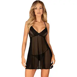 Пеньюар та трусики Obsessive Latinesa babydoll & thong XL/2XL