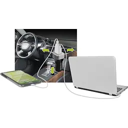 Зарядний пристрій Defender UCG-01 авто, 1 порт USB + TypeC, 5V / 5.4A (83569) - мініатюра 2