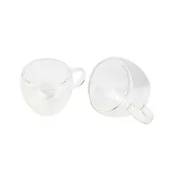 Набір склянних чашок Bergner Coffee & tea lovers 100 мл 2 шт (BG-20114-MM)