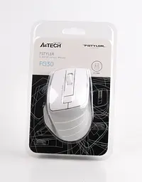 Мишка A4-Tech Fstyler FG30 Grey/White - мініатюра 5