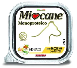 Вологий корм для собак Morando MioCane Monoproteico 100% індичка 300 г х 12 шт.