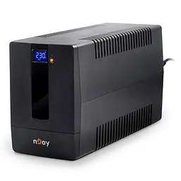 Джерело безперебійного живлення NJOY Horus Plus 1500 (PWUP-LI150H1-AZ01B) Lin.int., AVR, 4 x евро, USB, LCD, пластик - мініатюра 4