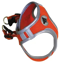 Шлея для собак нейлонова M 41-46 см Croci Hiking Reflective оранжева
