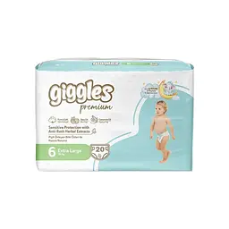 Підгузки Giggles Premium 6 Extra Large 15 + кг 20 шт (8680131206926)