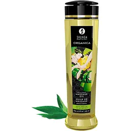 Масажна олія Shunga Organica Exotic зелений чай, 240 мл - мініатюра 2