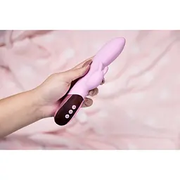 Вібратор-кролик Loveline Ultra Soft 22.5 см (бузковий) - мініатюра 19