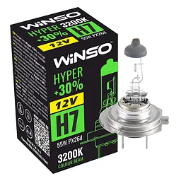Галогенова лампа Winso H7 12V 55W PX26d HYPER +30%(712700)