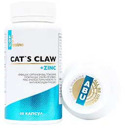 Котячий кіготь All be Ukraine Cat's Claw з вітаміном С та цинком 60 капсул (ABU-02013) - мініатюра 4
