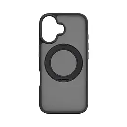 Противоударный чехол-панель для Apple iPhone 17, Unit Stand2, черный, силикон + поликарбонат, защита всего корпуса, с подставкой, поддержка магнитных держателей и беспроводной зарядки (MagSafe), ArmorStandart (ARM86329)