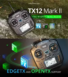Пульт дистанційного керування RadioMaster TX12 MKII ELRS M2 16-канальний передавач для БПЛА систем Black (18771) - мініатюра 7