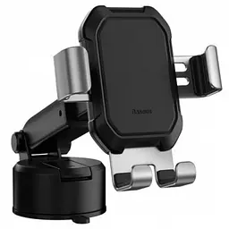 Автотримач Baseus Tank gravity car mount with suction base (SUYL-TK) Tarnish Black - мініатюра 2