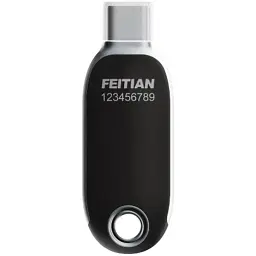 Апаратний ключ безпеки Feitian FIDO FT-K40+, USB Type C, NFC, K40 Plus-NFC (FT-K40+) - мініатюра 2