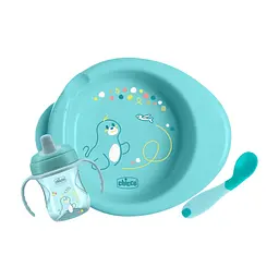 Набір дитячого посуду Chicco Set Prima Pappa 6 міс.+ блакитний (16200.25)