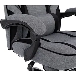 Геймерське крісло GT Racer сіре з чорним (X-2749-1 Fabric Gray/Black Suede) - мініатюра 3