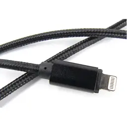 Дата кабель USB 2.0 AM to Lightning 0.2m black Dengos (NTK-L-SHRT-BLACK) - миниатюра 2