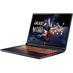 Ігровий ноутбук ACER Nitro V17 AI ANV17-41-R01H, (NH.QZKEX.004), AMD Ryzen 7 260 до 5.1 ГГц, 17.3-дюймовий Full HD, 32 ГБ, SSD 1 ТБ, NVIDIA GeForce RTX - мініатюра 4