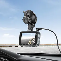 Відеореєстратор Hoco DV5 Driving Recorder With 3-inch Display Black - мініатюра 8