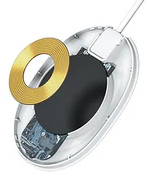 Бездротовий зарядний пристрій Baseus Jelly Wireless charger 15 W WXGD-02 White - мініатюра 5