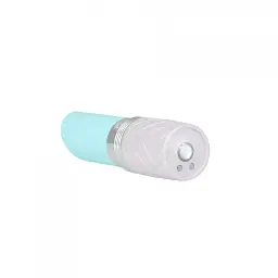 Вибратор Pillow Talk - Lusty Luxurious Flickering Massager в виде губной помады голубой - миниатюра 2