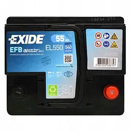 Акумулятор автомобільний EXIDE START-STOP EFB 55A (EL550) - мініатюра 4