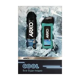 Набір косметики ARKO Men Cool Піна для гоління 200 мл + Гель для душу 260 мл (8690506546717)