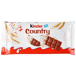 Уцінка. Шоколад молочний Kinder Кантрі зі злаками 94 г (594194)