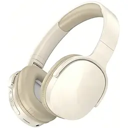 Бездротові накладні навушники MZ Sport C-6713 Bluetooth 5.3 MP3 FM-радіо 64 години роботи бежевий