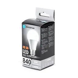 LED-лампа A60 E27 9W біле світло у кольоровій упаковці