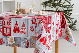 Скатертина Ecotton 150х200 см новорічна 10731 Зимова казка (23698)