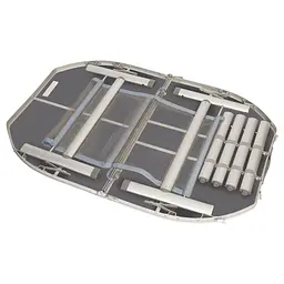 Складний стіл Bo-Camp Case Model Oval 120x80 cm Grey (1404415) - мініатюра 2
