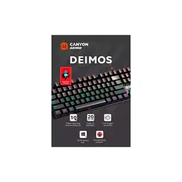 Клавіатура Canyon Deimos GK-4 Rainbow LED USB UA Black (CND-SKB4-US) - мініатюра 4