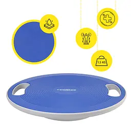 Балансувальна платформа Cornix кругла, пластикова Blue/Grey XR-0445 - мініатюра 6