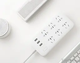 Мережний фільтр Xiaomi Power Strip 6 розеток 1.8m CXB6-1QM - мініатюра 2