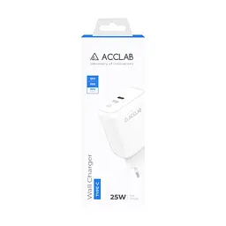 Зарядний пристрій ACCLAB AL-TC125 1xUSB-C, 5 В / 3 А, 25 Вт, QC/PD 3.0 (1283126538841) - мініатюра 2