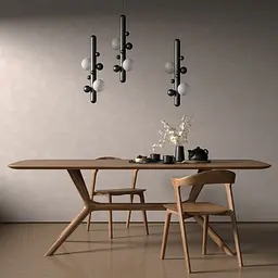 Підвісний світильник Babich Studio Lunar P Black (RAL 9005) - мініатюра 6