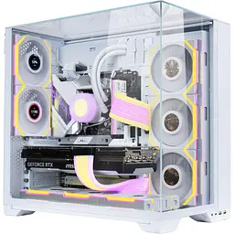 Вентилятор Lian Li Uni Fan SL Wireless LCD Reverse 120-1 White (G99.12RSLLCD1W1W.00) - мініатюра 2