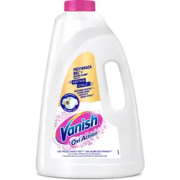 Плямовивідник і відбілювач рідкий Vanish Oxi Action Кришталева білизна 3 л