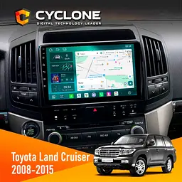 Штатна магнітола Toyota Land Cruiser (200) 2008-2015 Cyclone C10-013 4x64 DSP 4G Cyclone (НФ-00005315)