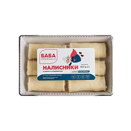 Блинчики ТМ БАБА PEREDALA со сладким сыром и изюмом 
