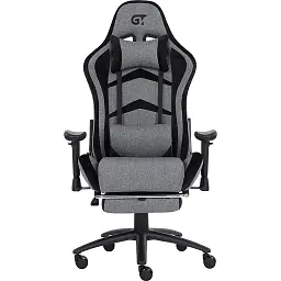 Геймерське крісло GT Racer X-2534-F Fabric Gray/Black Suede