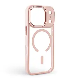 Чехол Apple iPhone 17 Pro, Unit MagSafe, розовый, прозрачный, магсейф, противоударный, магнитный, панель-накладка с поддержкой MagSafe, с поддержкой беспроводной зарядки, TPU+PC, защита всего корпуса, ударопрочный, ArmorStandart (ARM86295) - мініатюра 2